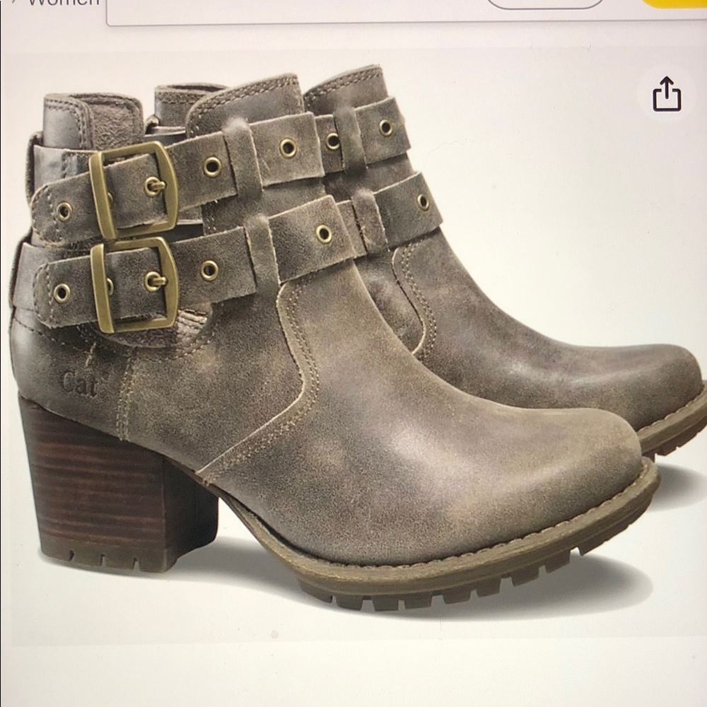 Caterpillar CAT Tora Leather Ankle Boots Size 7